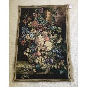 NEW A&B Home Floral Tapestry Wall Hanging 25" x 36" Ornate Home Decor